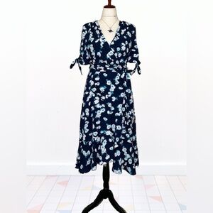 Jessica Howard daisy wrapped ruffle dress